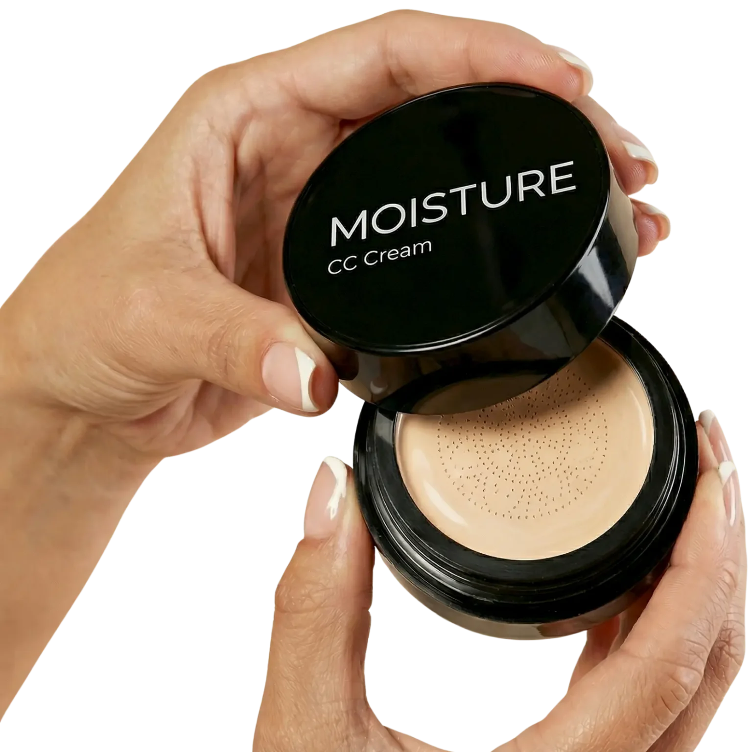 Moisture CC krēms ar sūklīti rokās