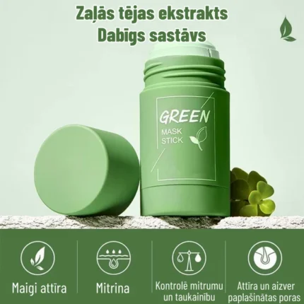 Dziļi attīroša sejas maska ar zaļās tējas ekstraktu Moisture.lv 3