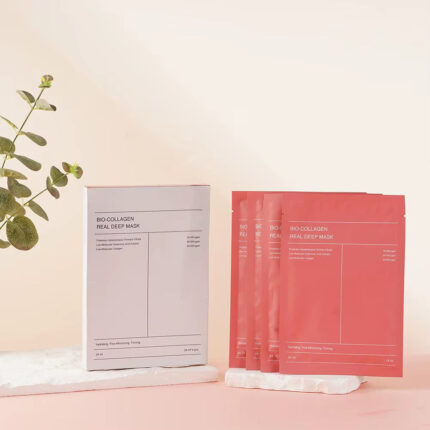 Kolagēna lokšņu sejas maska BIO-COLLAGEN REAL DEEP MASK Moisture.lv